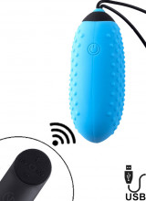 Ovetto Vibrante G4 in Silicone Azzurro Ricaricabile con USB