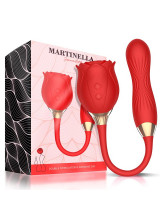 Stimolatore Clitorideo Martinella con Ovetto Vibrante Ricaricabile con USB Rosso