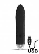 Vibratore Dawel in Silicone 11,5 x 3 cm Ricaricabile con USB Nero