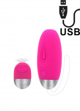 Ovetto Wireless Funky Remote Egg in Silicone 7,9 x 3,4 cm. Fucsia Ricaricabile