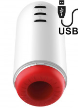 Masturbatore Maschile Vibrante con Compressione in Silicone Rocket Ricaricabile USB