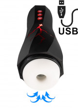 Masturbatore Vibrante con Effetto Risucchio e Mungitore Storm Ricaricabile USB