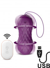 Ovetto Wireless Nima con Perle Ondulanti in Silicone 8,7 x 3,4 Viola Ricaricabile con USB