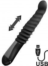 Vibratore con Penetrazione a Spinta 25,4 x 3,8 cm. Ricaricabile USB