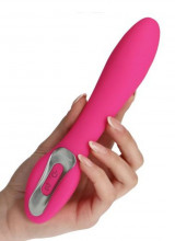 Vibratore Design in Puro Silicone Elys Concave Pink 20,1 x 3,6 cm.