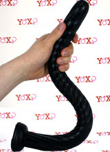 Dixon - Gut Snake Dildo Flessibile a Spirale 49,5 x 3,5 cm. Nero