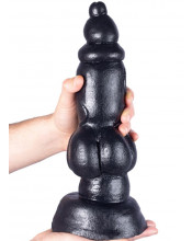 Doggy - Fallo Gigante con Aggancio Vac-U-Lock 34 x 10 cm. Nero