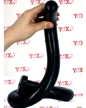 Cobra Spitting - Gut Snake Dildo Flessibile 90 x 3,8 cm. Nero