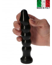 Fallo anale Made in Italy progressivo nero 13 x 3 cm.