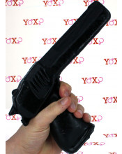 Gun - Dildo Anale a Forma di Pistola 22,5 x 3,6 cm. Nero