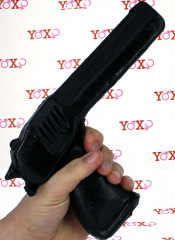 Gun - Dildo Anale a Forma di Pistola 22,5 x 3,6 cm. Nero