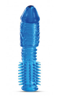Yoxo Sexy Shop - GUAINA FALLICA X-TRA SLEEVE BLUE lunghezza 17