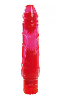 Yoxo Sexy Shop - Vibratore Jammy Jelly Rosso con Vibrazione Variabile in Punta 17 x 3,8 cm