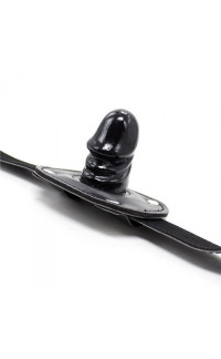Yoxo Sexy Shop - Gag Ball con Fallo Corto per Bocca e Cintura in Ecopelle Chiudibile con Lucchetto