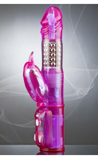 Yoxo Sexy Shop - Vibratore Rabbit ULTRA 7 PENGUITRONIC con Stimola Clitoride  25 x 4 cm.