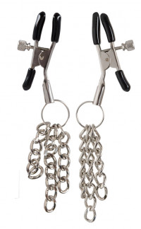 Yoxo Sexy Shop - Pinze per Capezzoli in Metallo a Serraggio REgolabile con Catenelle