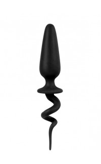 Yoxo Sexy Shop - Cuneo Anale con Coda Arricciata in Puro Silicone 15,5 X 2,5 cm.