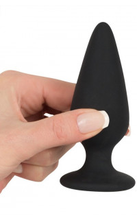 Yoxo Sexy Shop - Cuneo Anale in Puro Silicone Nero 10,5 X 3,7 cm. Peso 135 grammi