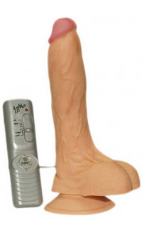 Yoxo Sexy Shop - Vibratore Realistico Con Venature Ventosa A Telecomando 19 x 4 Cm.