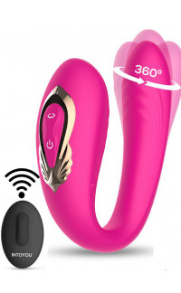 Yoxo Sexy Shop - Vibratore Per Coppia Con Oscillazione a 360º Telecomando Ricaricabile USB Lanty 