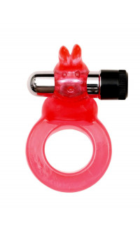 Yoxo Sexy Shop - Anello Fallico Vibrante con Stimolatore Clitoride Rabbit Rosso