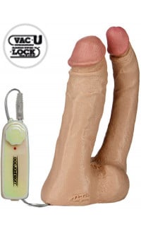 Yoxo Sexy Shop - Vibratore Doppia Penetrazione con Aggancio Vac-U-Lock Doc Johnson 15 X 4,5 cm. - 16 X 2,5 cm.