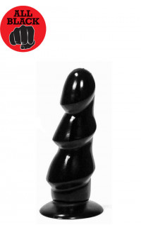 Yoxo Sexy Shop - ALL BLACK Fallo con 3 Cappelle Progressive 17 x 5,5 cm.