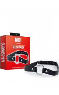 Yoxo Sexy Shop - MOI - See Through - Bavaglio Gag con Anello Metallico Cinghia Regolabile 