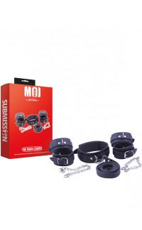 Yoxo Sexy Shop - MOI - The Main Course - Kit composto da Costrittori Polsi Costrittori Caviglie e Collare con Guinzaglio