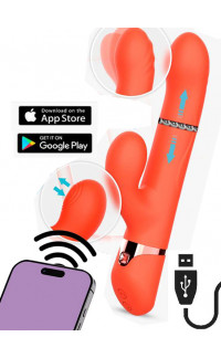 Yoxo Sexy Shop - Vibratore Rabbit con APP - Vibra, stimola e sditalina Mindy 