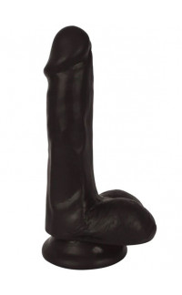 Yoxo Sexy Shop - Dildo Realistico con Testicoli e Ventosa Thinz 14 x 3,8 cm Nero