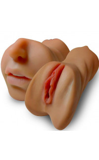 Yoxo Sexy Shop - Masturbatore 3 in 1 Vagina, Ano e Bocca Super Jess
