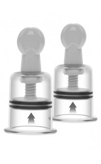 Yoxo Sexy Shop - Potenti Pompe Succhia Capezzoli a Vite 4 x 10 cm.