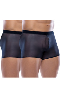 Yoxo Sexy Shop - Set di 2 Boxer Sexy per Uomo Trasparenti Taglia Unica Elasticizzata