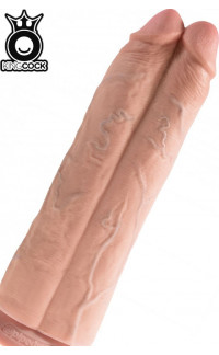 Yoxo Sexy Shop - KING COCK - Fallo Doppio Ultra Realistico Naturale 31 X 8,8 cm. Alta Qualita MADE in USA