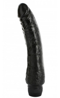 Yoxo Sexy Shop - Vibratore Realistico Perfect Black in Morbido Jelly - 21 x 4 Cm.