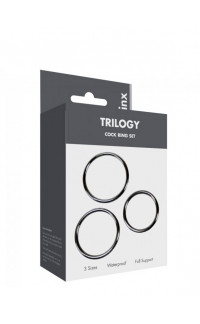 Yoxo Sexy Shop - Set di 3 Anelli Fallici in Acciaio Inossidabile Trilogy