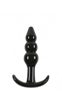 Yoxo Sexy Shop - Cuneo Anale da Passeggio Jelly Runcher a Tre Stadi 11 x 2,5 cm. Nero