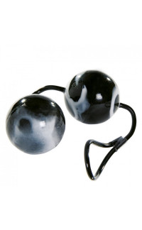 Yoxo Sexy Shop - Omaggio Sfere Vaginali o Anali Vibranti MORBIDE (laccetto in gomma) Diam. 3,5 cm. Nero