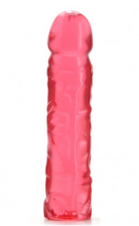 Yoxo Sexy Shop - Dildo Trasparente Rosa In Jelly Morbido - 20 X 4 Cm.
