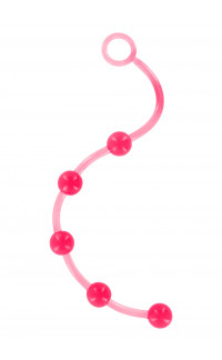 Yoxo Sexy Shop - SEVEN CREATIONS - Catena anale rosa 38 cm.con 5 Sfere Diam. 2 cm