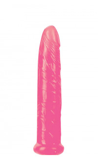 Yoxo Sexy Shop - Dildo Trasparente Rosa In Jelly Morbido THE EASY FIGHTER - 17 X 3,5 Cm.