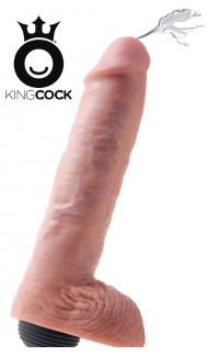 Yoxo Sexy Shop - KING COCK 11 Fallo Ultra Realistico Eiaculante 27 x 6,5 cm. Flacone di Sperma incluso