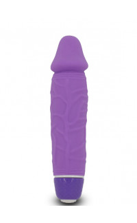 Yoxo Sexy Shop - Vibratore Realistico in PURO SILICONE impermeabile 16 x 3,5 cm. Lilla