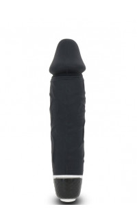 Yoxo Sexy Shop - Vibratore Realistico in PURO SILICONE impermeabile 16 x 3,5 cm. Nero