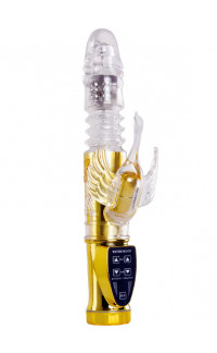Yoxo Sexy Shop - Vibratore Rabbit con Spinta Su e Giu e Rotazione 25 x 3,5 cm.