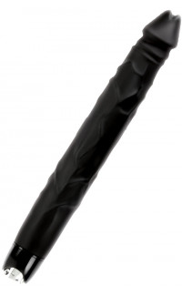 Yoxo Sexy Shop - Vibratore Realistico Impermeabile con 2 motori 34 x 4,5 cm. Nero