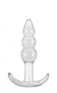 Yoxo Sexy Shop - Cuneo Anale da Passeggio Jelly Runcher a Tre Stadi 11 x 2,5 cm. Trasparente
