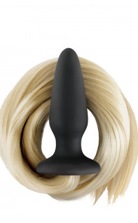 Yoxo Sexy Shop - Cuneo Anale 10 X 3,3 CM. con Coda da Cavallo di 60 cm. Bionda