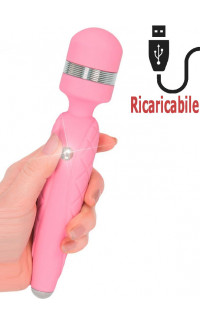 Yoxo Sexy Shop - Lussuoso Massaggiatore Ricaricabile USB in Puro Silicone 20 X 3,9 cm.
